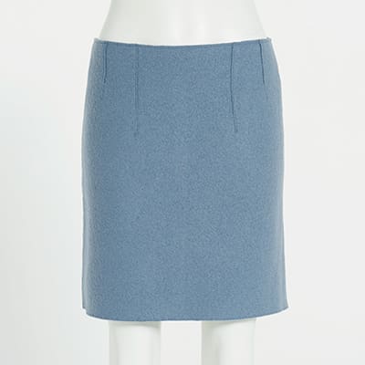 Blue skirt on mannequin for fashion retail